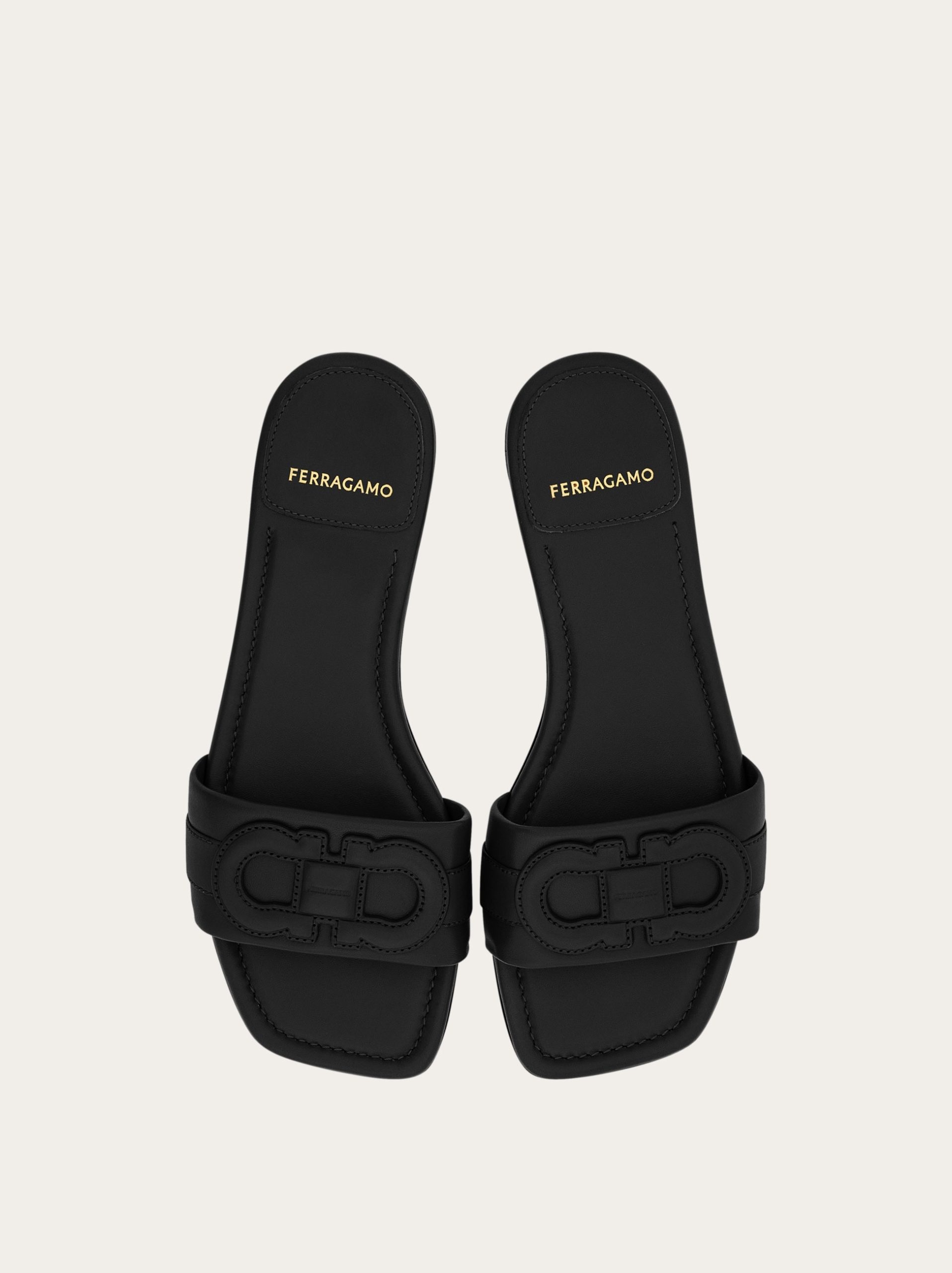 Ferragamo Flat slide with Gancini ornament - Image 2